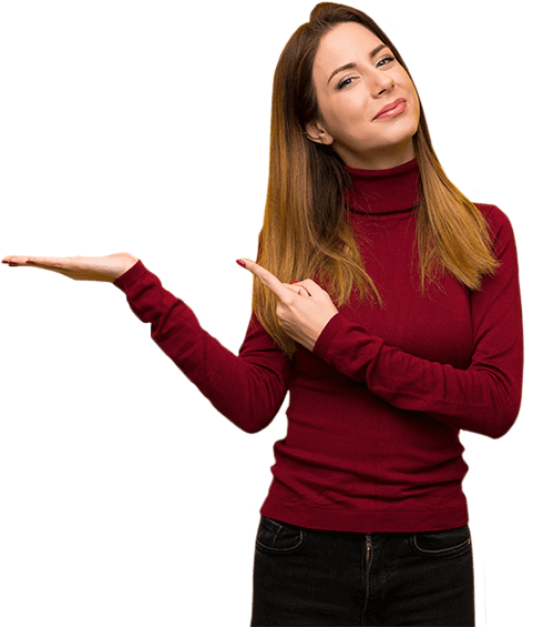 Femme dans site web pour entreprises d'entreposage